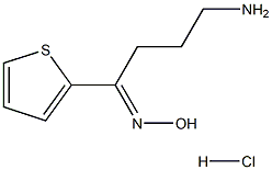 (1E)-4-AMINO-1-THIEN-2-YLBUTAN-1-ONE OXIME HYDROCHLORIDE Struktur