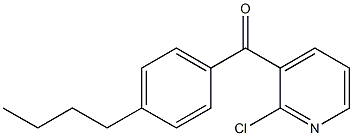 2-CHLORO-3-(4-N-BUTYLBENZOYL)PYRIDINE Struktur