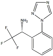 (1R)-2,2,2-TRIFLUORO-1-(2-(1,2,4-TRIAZOLYL)PHENYL)ETHYLAMINE Struktur