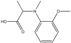 2-[(2-METHOXY-PHENYL)-METHYL-AMINO]-PROPIONIC ACID Struktur