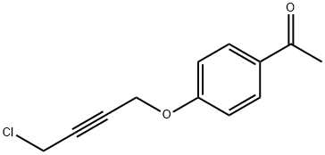 1-[4-(4-CHLORO-BUT-2-YNYLOXY)-PHENYL]-ETHANONE Struktur