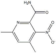 4,6-DIMETHYL-3-NITROPYRIDINE-2-CARBOXAMIDE Struktur