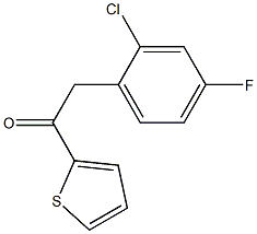 2-(2-CHLORO-4-FLUOROPHENYL)-1-(2-THIENYL)ETHAN-1-ONE Struktur