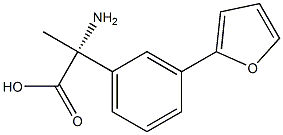 (2R)-2-AMINO-2-(3-(2-FURYL)PHENYL)PROPANOIC ACID Struktur