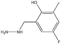 2-HYDROXY-3-METHYL-5-FLUORO-BENZYL-HYDRAZINE Struktur