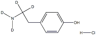 TYRAMINE-D4 HCL Struktur