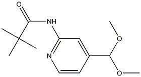 N-(4-DIMETHOXYMETHYL-PYRIDIN-2-YL)-2,2-DIMETHYL-PROPIONAMIDE Struktur