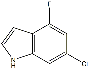 6-CHLORO-4-FLUORO INDOLE Struktur