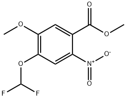 METHYL 4-(DIFLUOROMETHOXY)-5-METHOXY-2-NITROBENZOATE Struktur