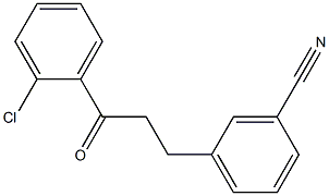 2'-CHLORO-3-(3-CYANOPHENYL)PROPIOPHENONE Struktur