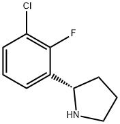 (2S)-2-(3-CHLORO-2-FLUOROPHENYL)PYRROLIDINE Struktur