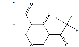 3,5-BIS(TRIFLUOROACETYL)TETRAHYDROTHIOPYRAN-4-ONE Struktur