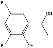 2,4-DIBROMO-6-(1-HYDROXYETHYL)PHENOL Struktur