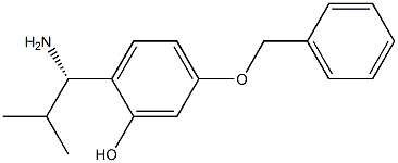 2-((1S)-1-AMINO-2-METHYLPROPYL)-5-(PHENYLMETHOXY)PHENOL Struktur