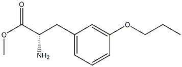 METHYL (2S)-2-AMINO-3-(3-PROPOXYPHENYL)PROPANOATE Struktur