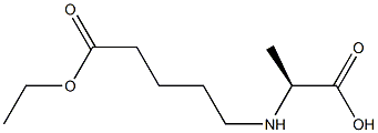 N-[(S)-ETHOXYCARBONYLBUTYL]-L-ALANINE Struktur