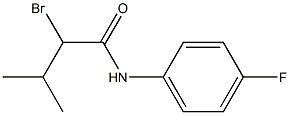 2-BROMO-N-(4-FLUOROPHENYL)-3-METHYLBUTANAMIDE Struktur