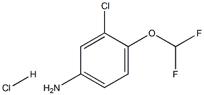 3-CHLORO-4-(DIFLUOROMETHOXY)ANILINE HYDROCHLORIDE Struktur