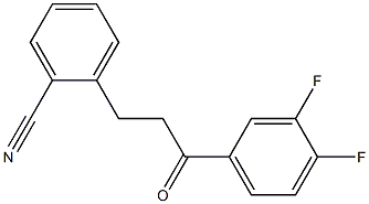 3-(2-CYANOPHENYL)-3',4'-DIFLUOROPROPIOPHENONE Struktur