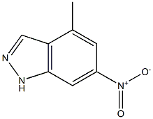 4-METHYL-6-NITRO (1H)INDAZOLE Struktur