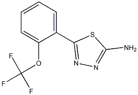 5-(2-TRIFLUOROMETHOXY-PHENYL)-[1,3,4] THIADIAZOL-2-YLAMINE Struktur