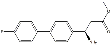 METHYL (3R)-3-AMINO-3-[4-(4-FLUOROPHENYL)PHENYL]PROPANOATE Struktur