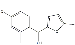 4-METHOXY-2-METHYLPHENYL-(5-METHYL-2-FURYL)METHANOL Struktur