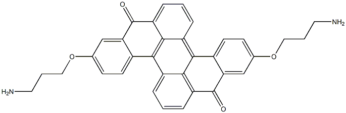 2,10-BIS(3-AMINOPROPOXY)DIBENZO[A,J]PERYLENE-8,16-DIONE Struktur