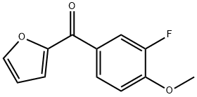 2-(3-FLUORO-4-METHOXYBENZOYL)FURAN Struktur