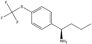 (1R)-1-[4-(TRIFLUOROMETHYLTHIO)PHENYL]BUTYLAMINE Struktur