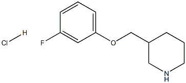 3-[(3-FLUOROPHENOXY)METHYL]PIPERIDINEHYDROCHLORIDE Struktur