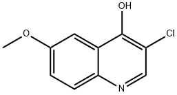 3-CHLORO-6-METHOXYQUINOLIN-4-OL Struktur