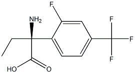 (2S)-2-AMINO-2-[2-FLUORO-4-(TRIFLUOROMETHYL)PHENYL]BUTANOIC ACID Struktur