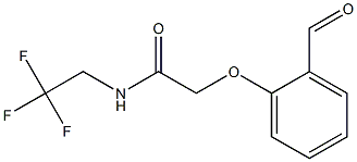 2-(2-FORMYLPHENOXY)-N-(2,2,2-TRIFLUOROETHYL)ACETAMIDE Struktur