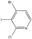 4-BROMO-2-CHLORO-3-IODOPYRIDINE Struktur