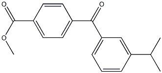 METHYL 4-(3-ISOPROPYLBENZOYL)BENZOATE Struktur