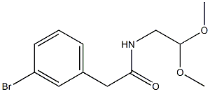 N-(DIMETHOXYETHYL)-3-BROMPHENYLACETAMIDE Struktur