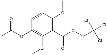 3-ACETOXY-2,6-DIMETHOXYBENZOIC ACID 2,2,2-TRICHLOROETHYL ESTER Struktur