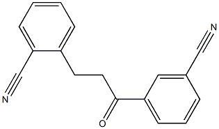 3'-CYANO-3-(2-CYANOPHENYL)PROPIOPHENONE Struktur