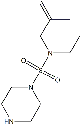 N-ETHYL-N-(2-METHYLPROP-2-ENYL)PIPERAZINE-1-SULFONAMIDE Struktur