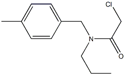 2-CHLORO-N-(4-METHYLBENZYL)-N-PROPYLACETAMIDE Struktur