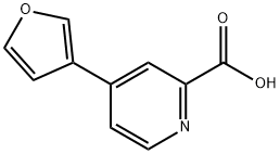 4-(FURAN-3-YL)PYRIDINE-2-CARBOXYLIC ACID Struktur