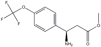 METHYL (3R)-3-AMINO-3-[4-(TRIFLUOROMETHOXY)PHENYL]PROPANOATE Struktur