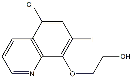 5-CHLORO-7-IODO-8-(2-HYDROXYETHOXY)-QUINOLINE Struktur