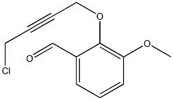 2-(4-CHLORO-BUT-2-YNYLOXY)-3-METHOXY-BENZALDEHYDE Struktur