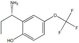 2-((1S)-1-AMINOPROPYL)-4-(TRIFLUOROMETHOXY)PHENOL Struktur