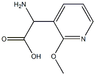 AMINO-(2-METHOXY-PYRIDIN-3-YL)-ACETIC ACID Struktur