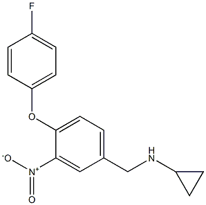 (1R)CYCLOPROPYL[4-(4-FLUOROPHENOXY)-3-NITROPHENYL]METHYLAMINE Struktur