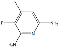 3-FLUORO-4-METHYLPYRIDINE-2,6-DIAMINE Struktur