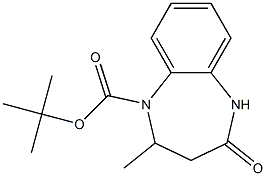 1-BOC-2-METHYL-4-OXO-2,3,4,5-TETRAHYDROBENZO[B][1,4]DIAZEPINE Struktur